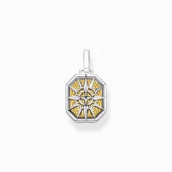 Women THOMAS SABO Pendants|18-Carat Gold-Plating - 925 Silver-Pendant compass gold