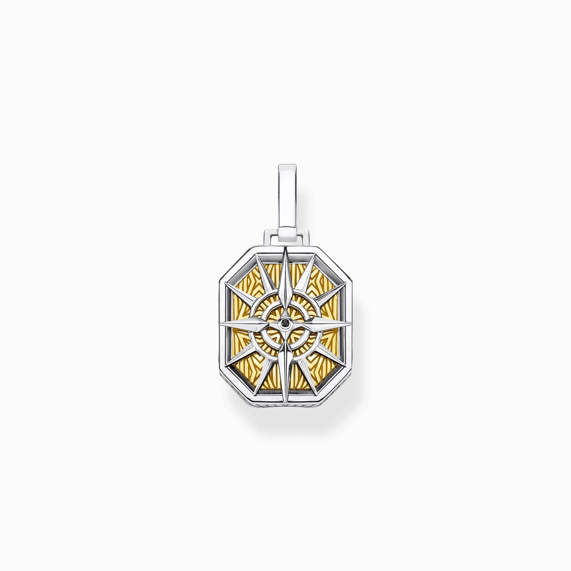 Women THOMAS SABO Pendants|18-Carat Gold-Plating - 925 Silver-Pendant compass gold
