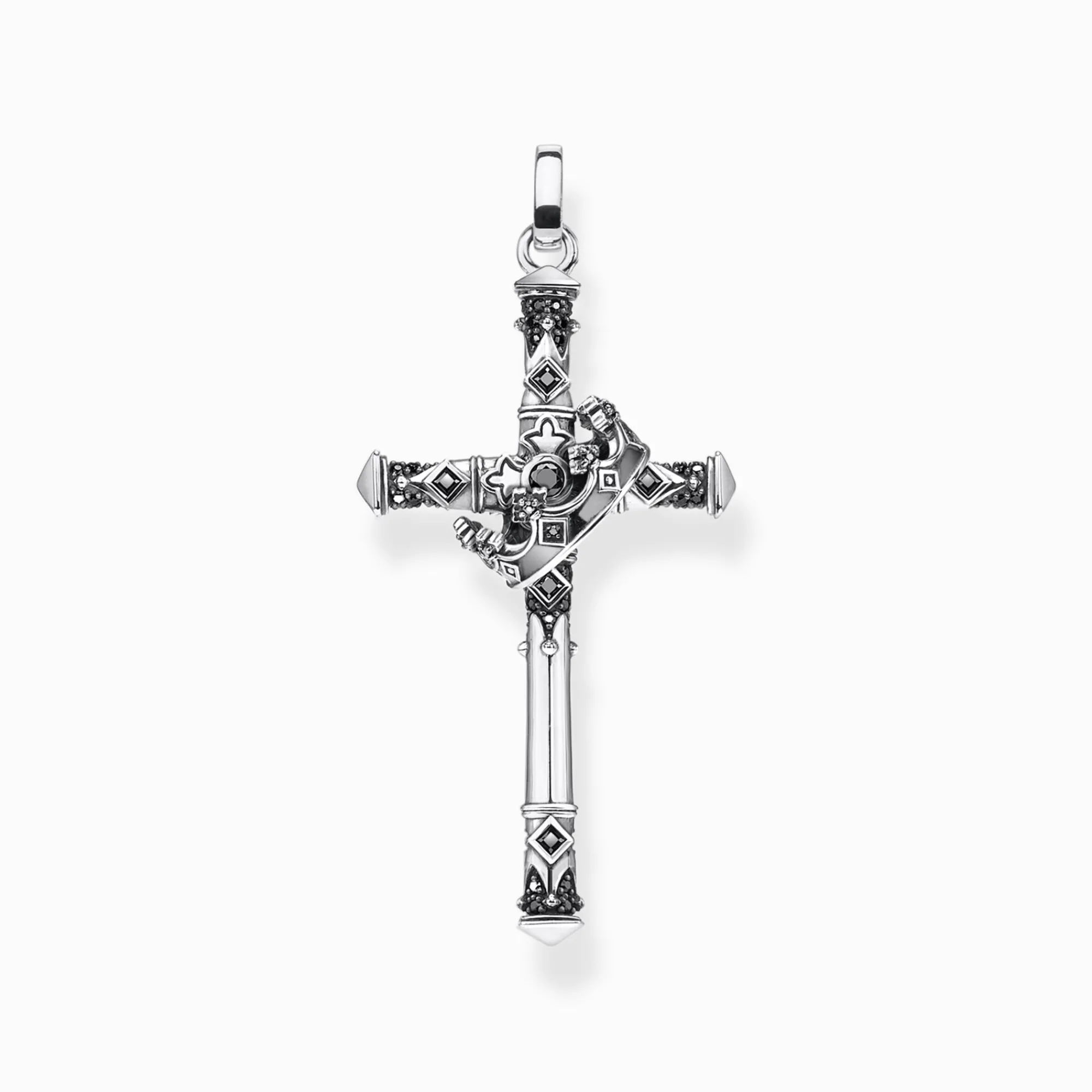 Women THOMAS SABO Pendants|Pendants-Pendant cross and crown