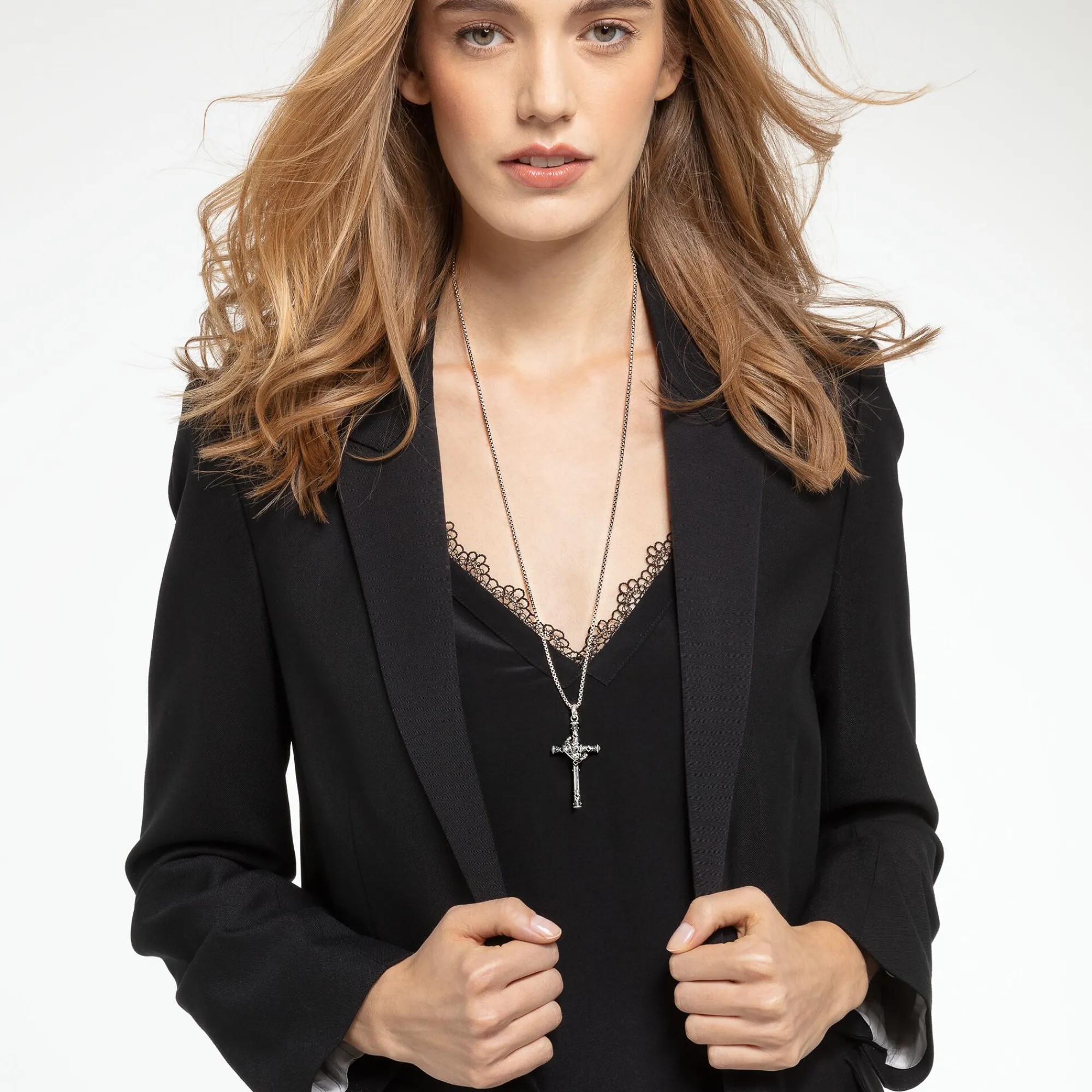 Women THOMAS SABO Pendants|Pendants-Pendant cross and crown