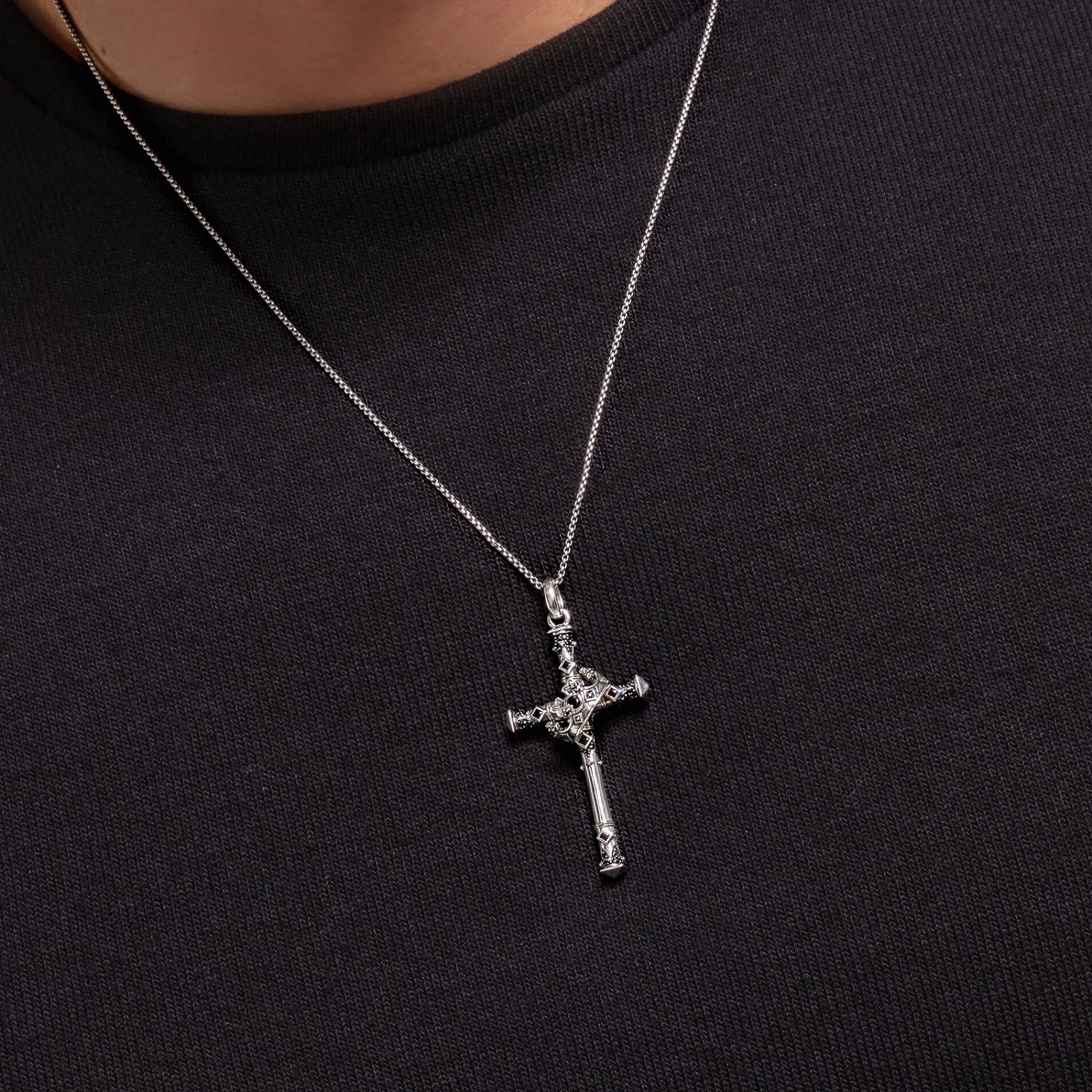 Women THOMAS SABO Pendants|Pendants-Pendant cross and crown