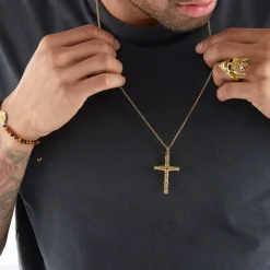 Women THOMAS SABO Pendants|Pendants-Pendant cross gold