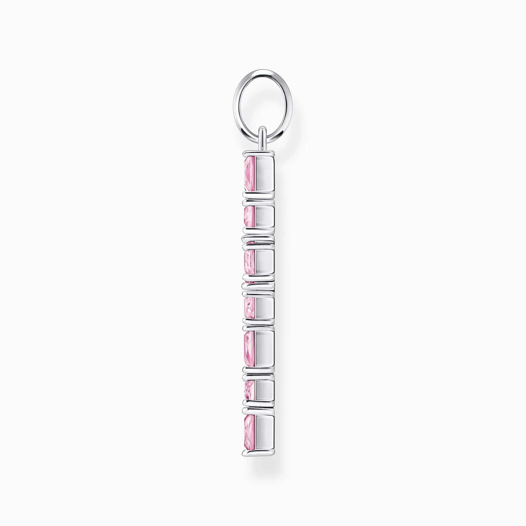 Women THOMAS SABO Necklaces|Pendants-Pendant cross with pink stones silver