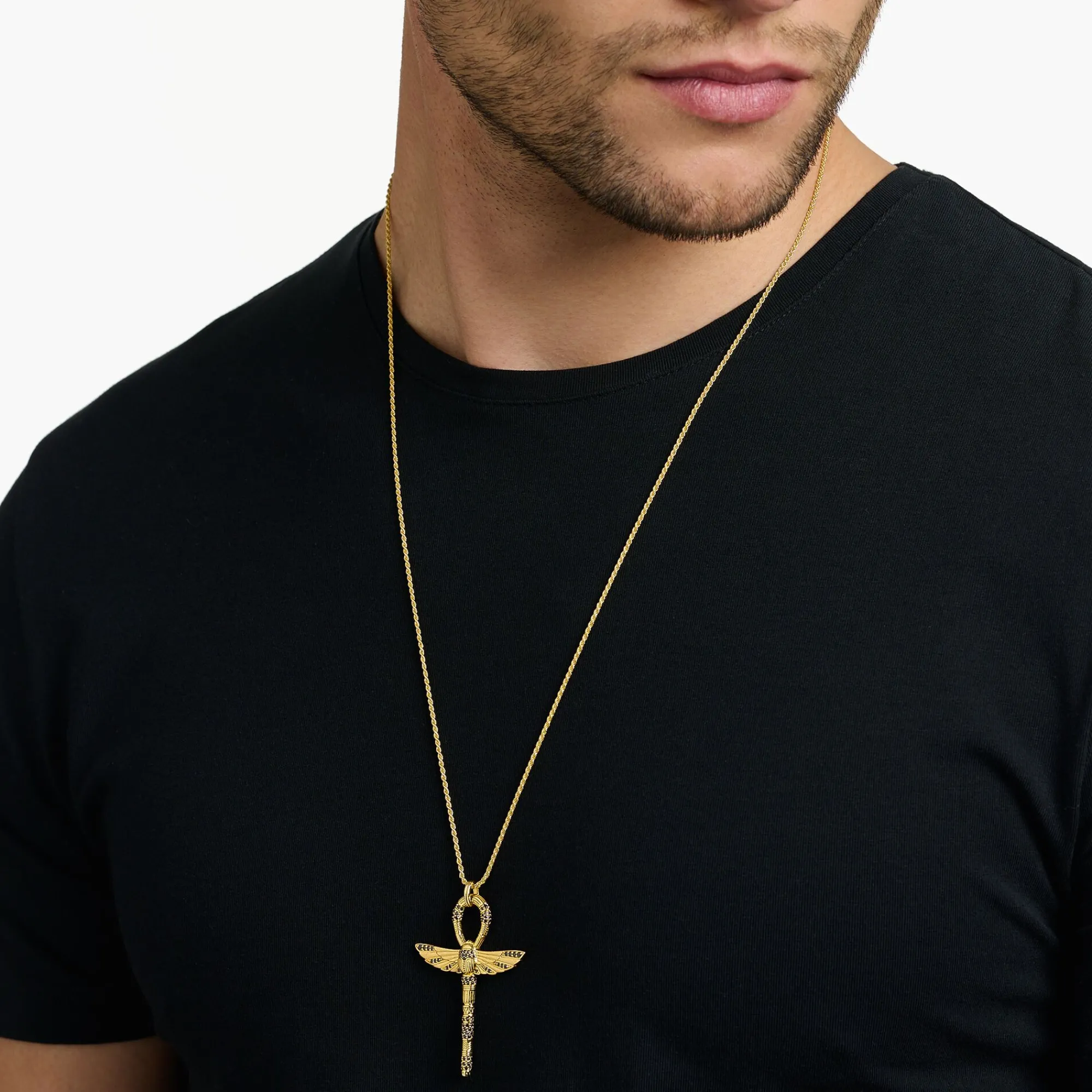 Women THOMAS SABO Pendants|Pendants-Pendant egyptian cross of life gold