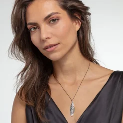 Women THOMAS SABO Pendants|Pendants-Pendant feather