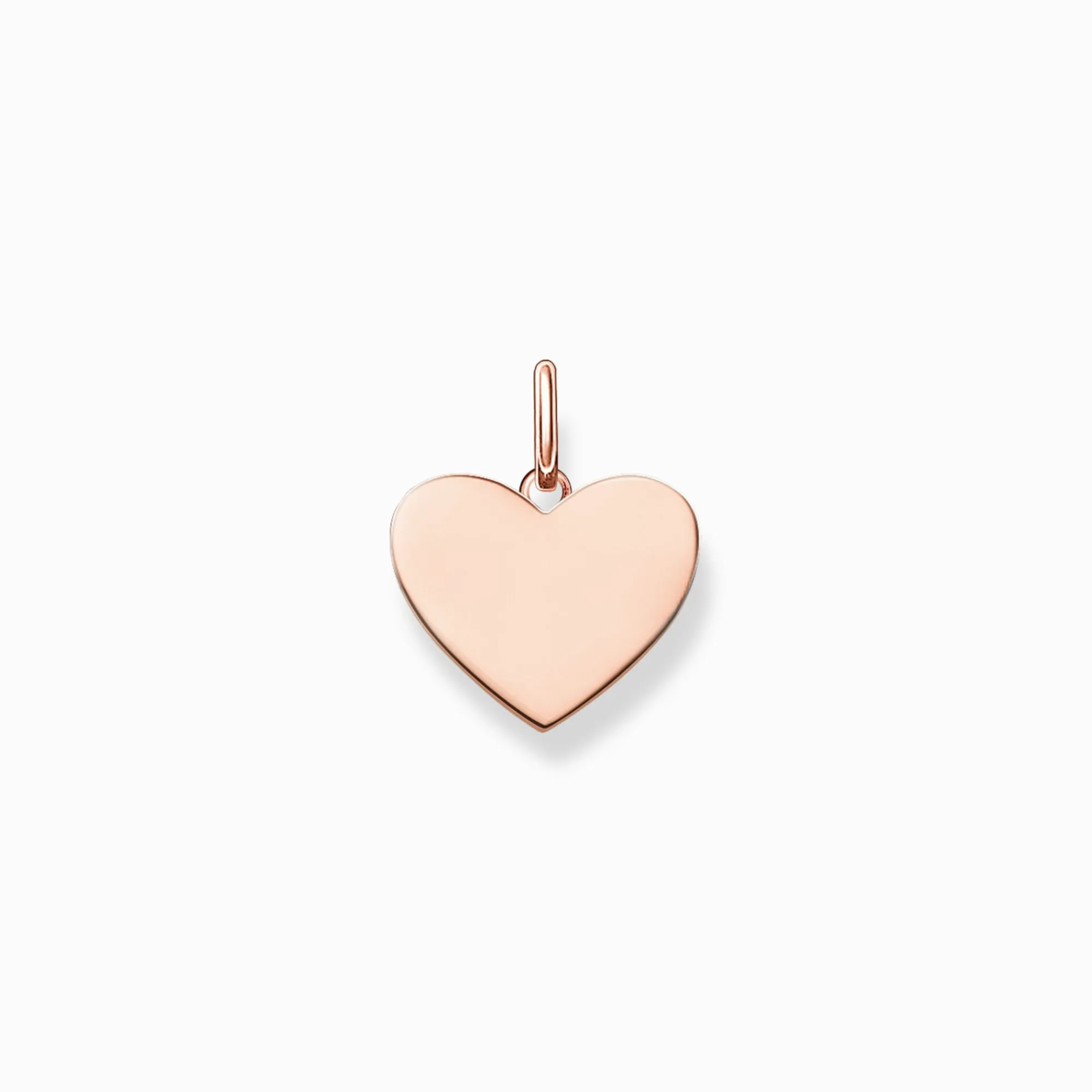 Women THOMAS SABO Pendants|18-Carat Rose Gold Plating - 925 Silver-Pendant heart small rose gold