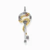 Women THOMAS SABO Pendants-Pendant key with snake gold
