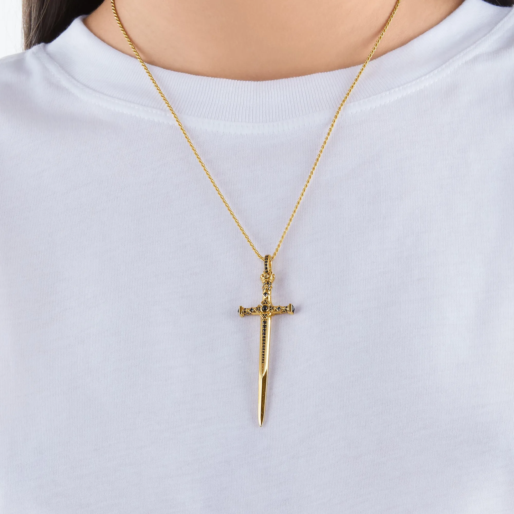 Women THOMAS SABO Pendants|Pendants-Pendant sword gold