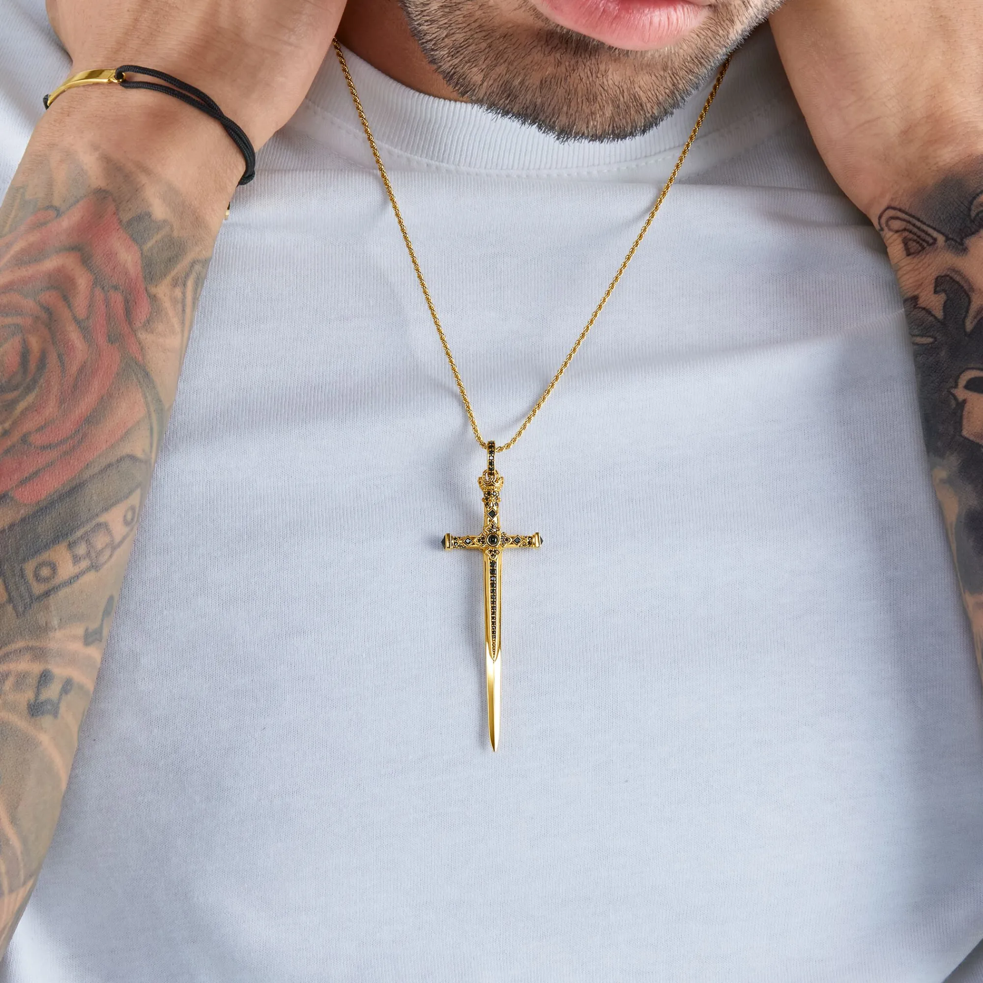 Women THOMAS SABO Pendants|Pendants-Pendant sword gold