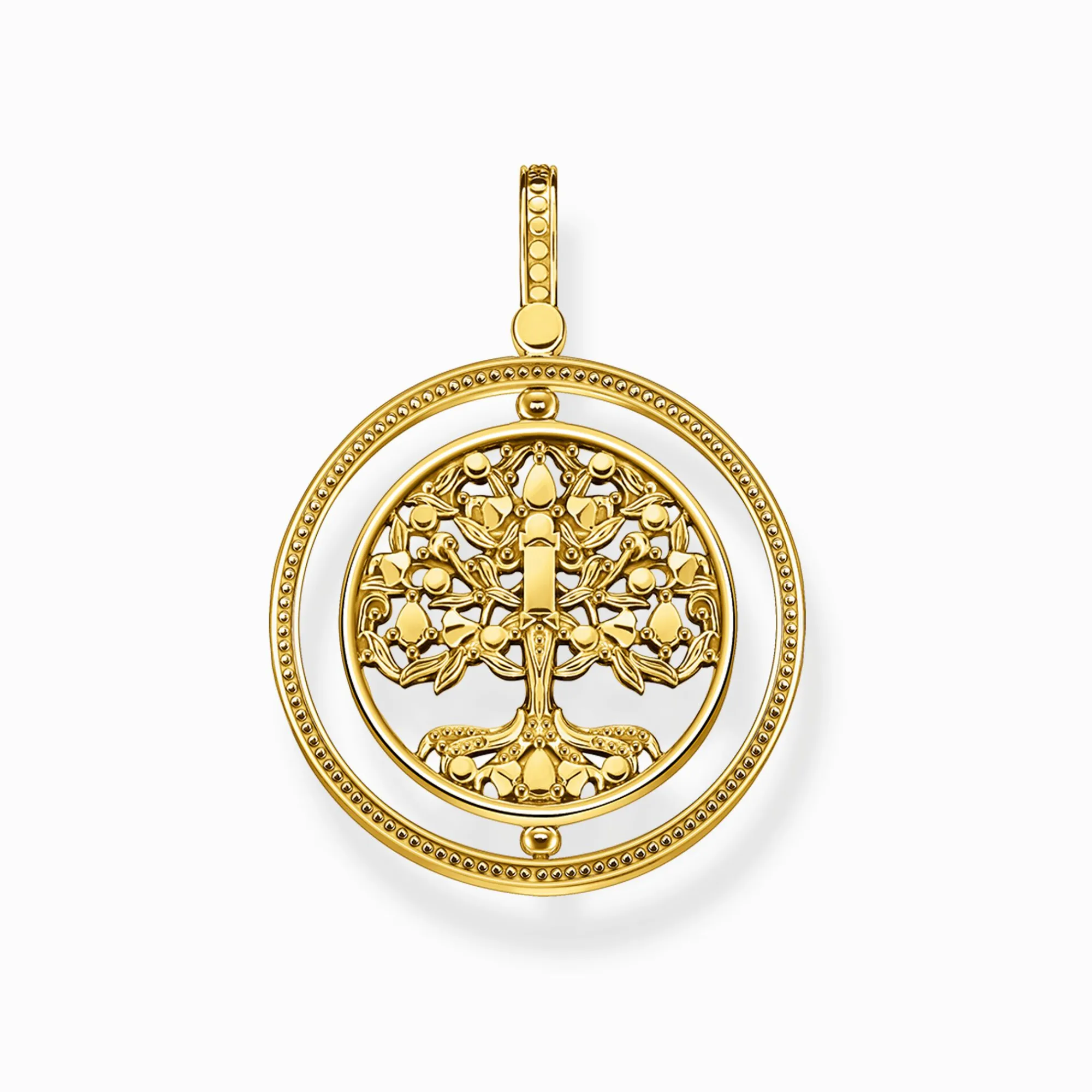 Women THOMAS SABO Pendants-Pendant Tree of Love gold colourful stones