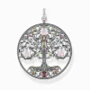Women THOMAS SABO Pendants-Pendant Tree of Love silver colourful stones