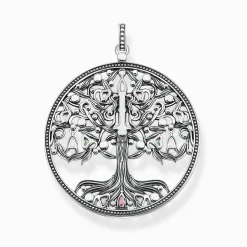 Women THOMAS SABO Pendants-Pendant Tree of Love silver colourful stones