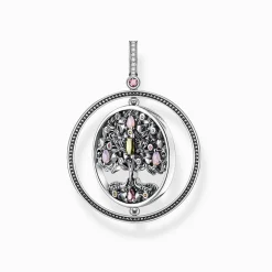 Women THOMAS SABO Pendants-Pendant Tree of Love silver colourful stones