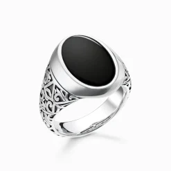 Women THOMAS SABO Rings|Rings-Ring black