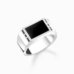 Women THOMAS SABO Rings|Rings-Ring black
