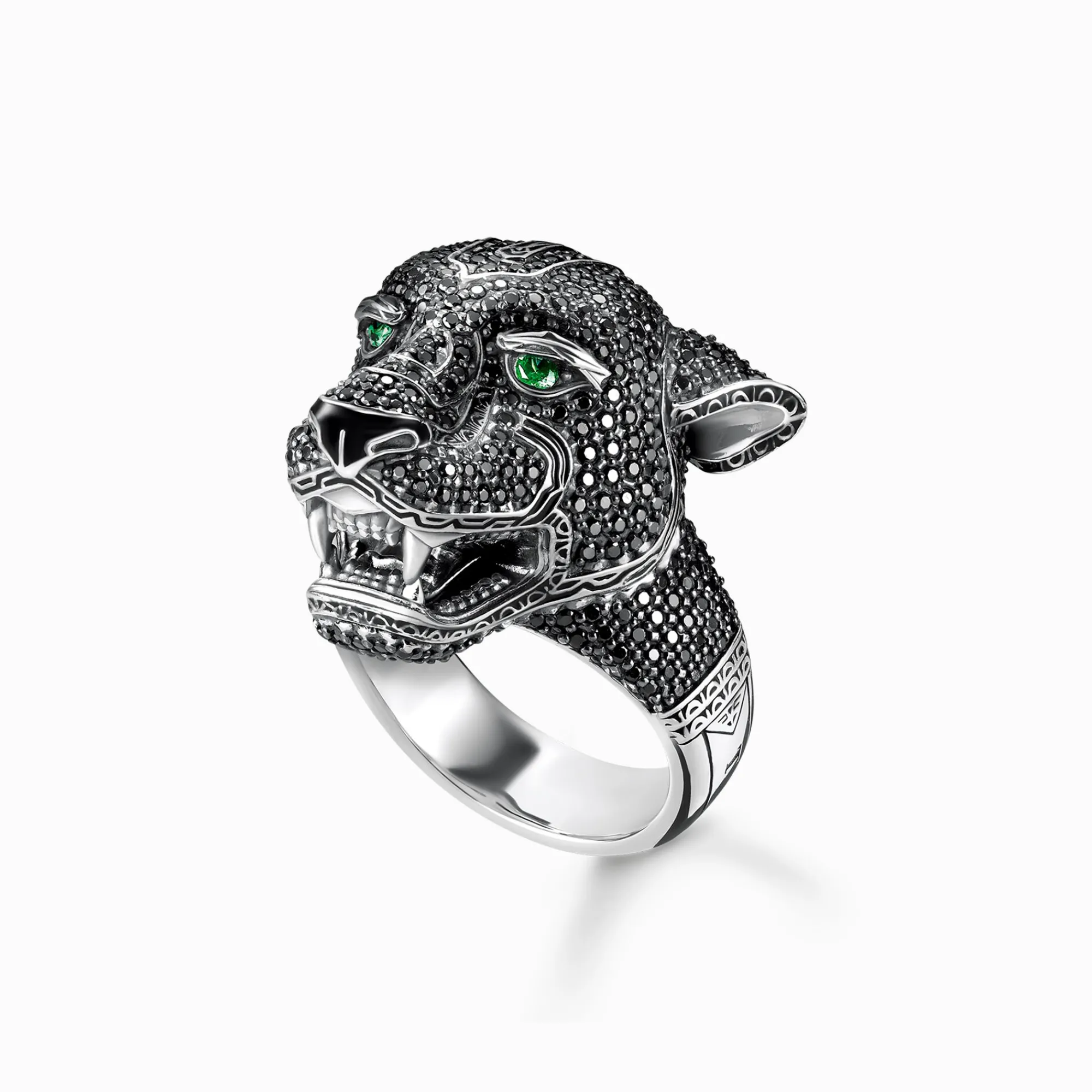 Women THOMAS SABO Rings|Rings-Ring Black Cat