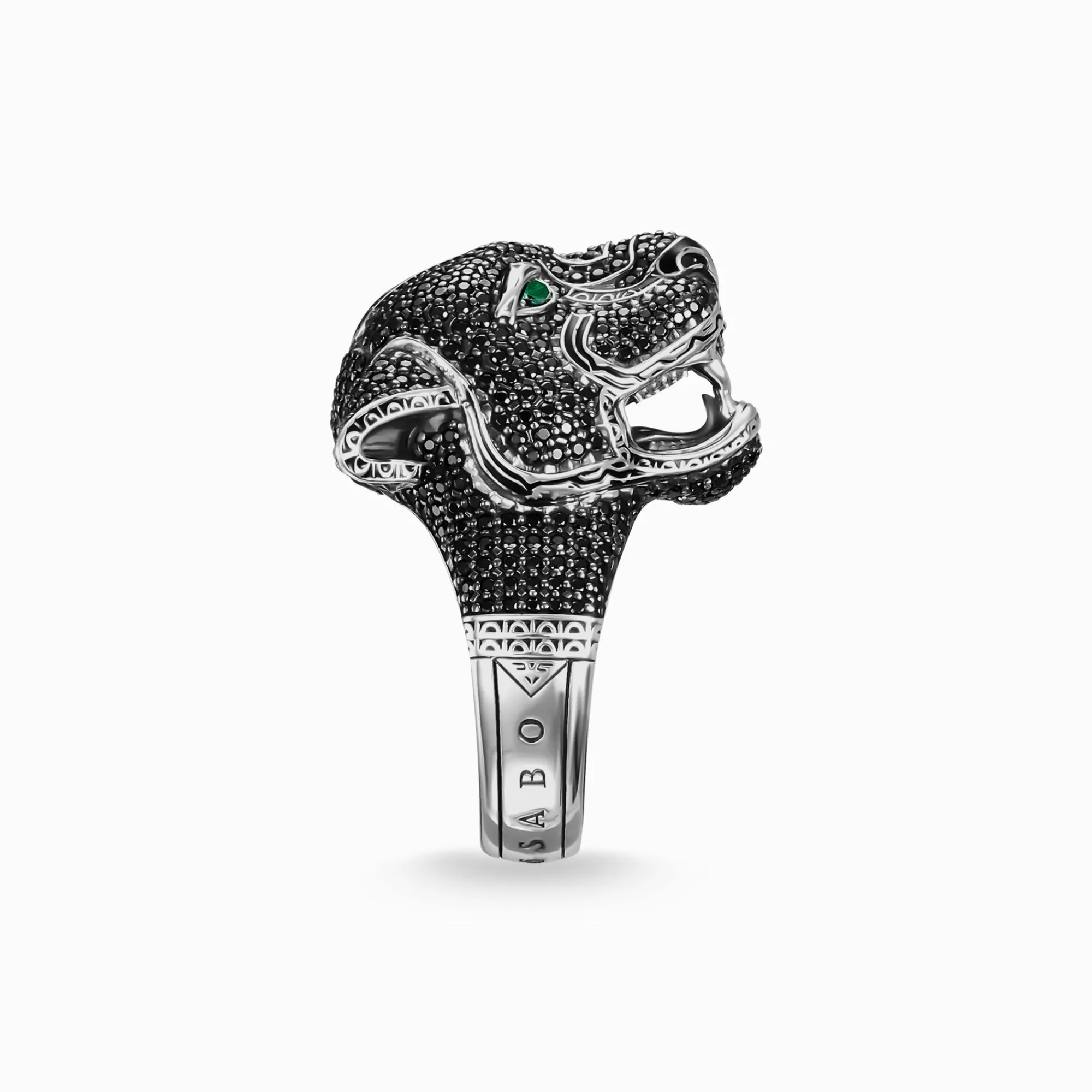 Women THOMAS SABO Rings|Rings-Ring Black Cat