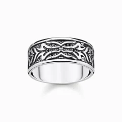 Women THOMAS SABO Rings|Rings-Ring black tiger pattern