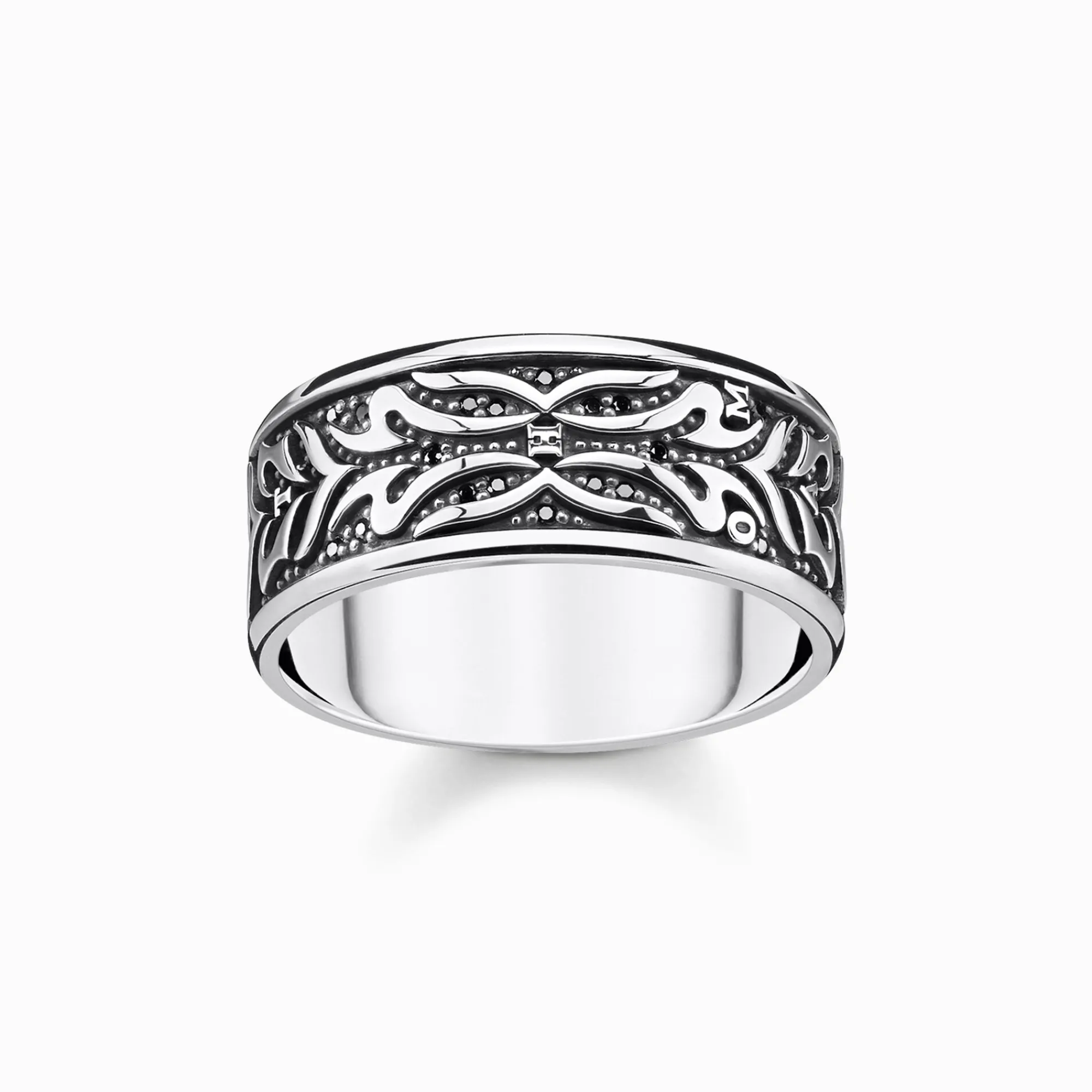 Women THOMAS SABO Rings|Rings-Ring black tiger pattern