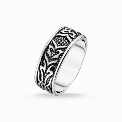 Women THOMAS SABO Rings|Rings-Ring black tiger pattern