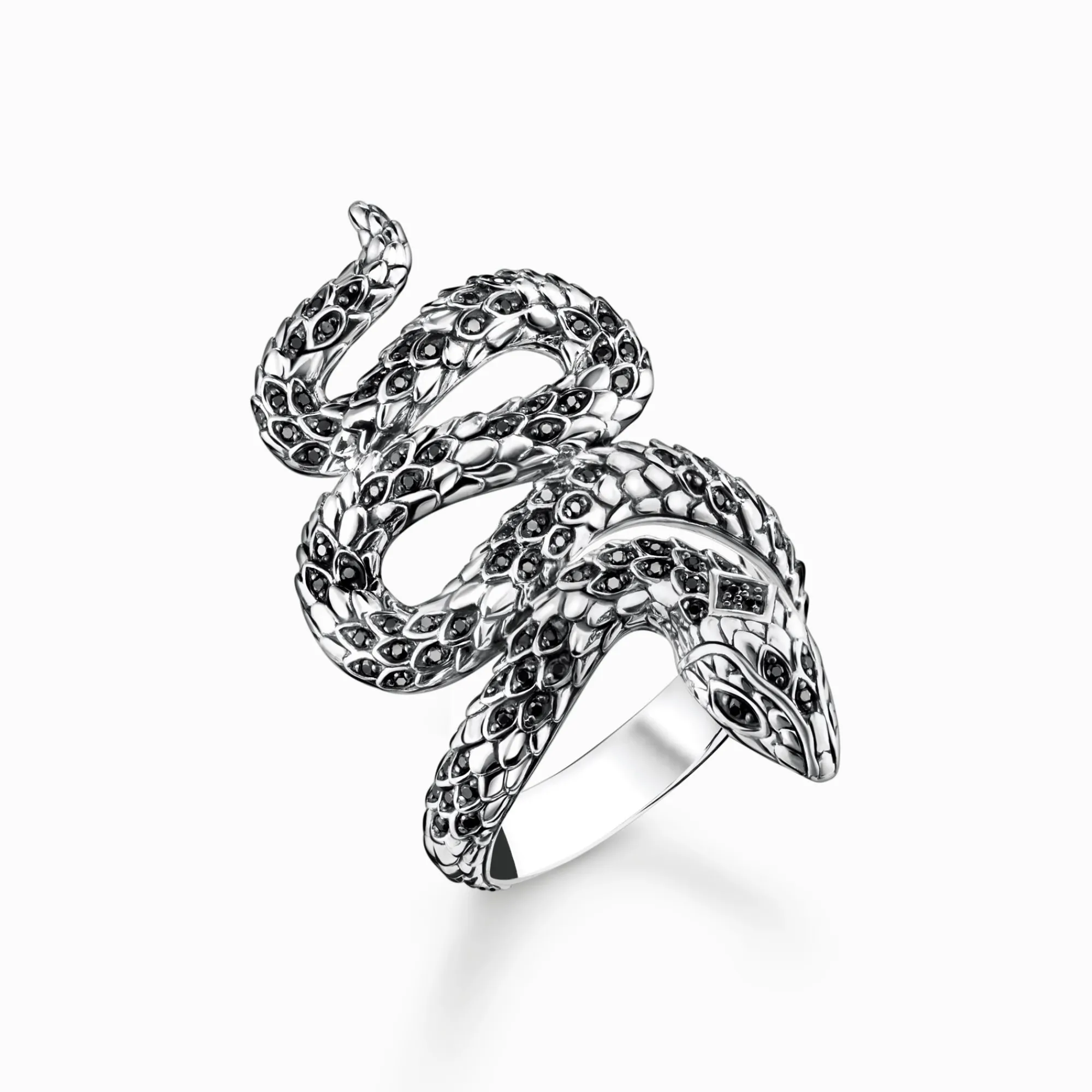 Women THOMAS SABO Rings|Rings-Ring blackened snake