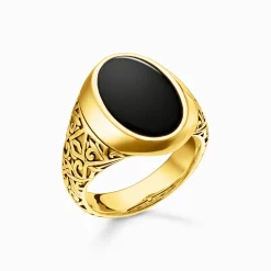 Women THOMAS SABO Rings|Rings-Ring black-gold