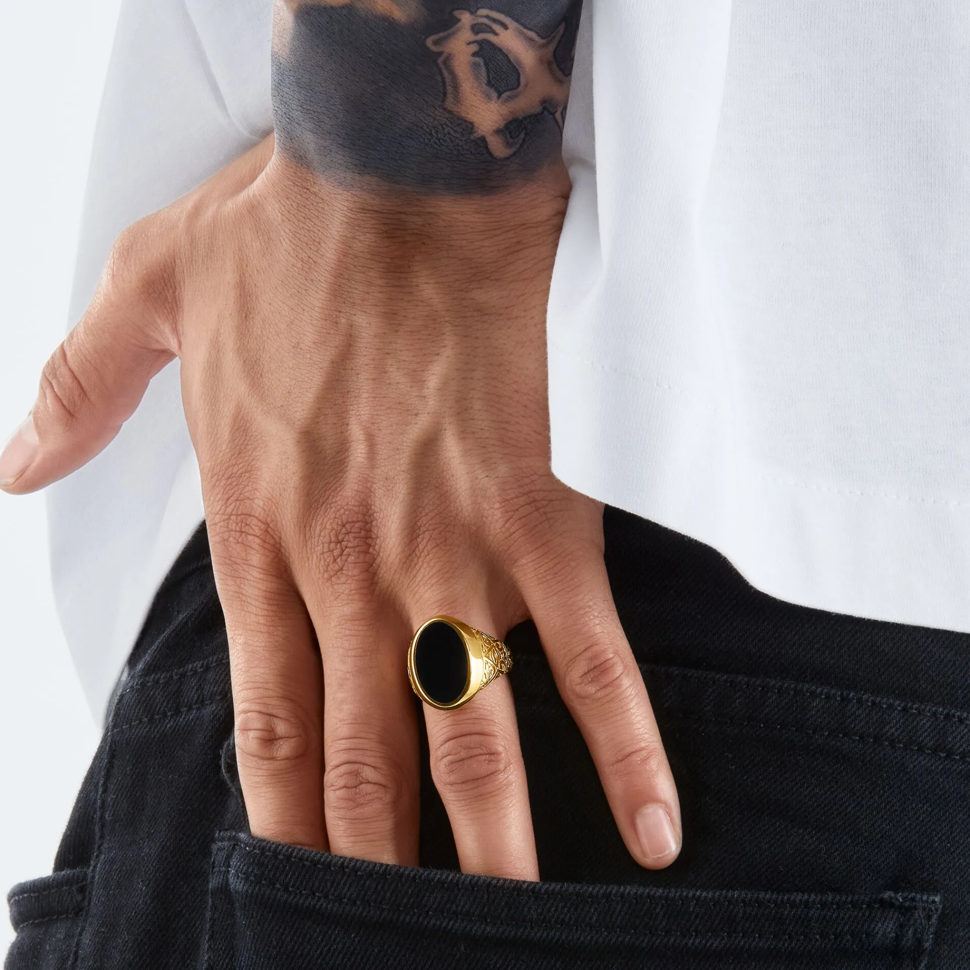 Women THOMAS SABO Rings|Rings-Ring black-gold