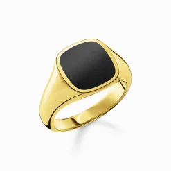 Women THOMAS SABO Rings|Rings-Ring classic black-gold