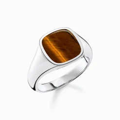 Women THOMAS SABO Rings|Rings-Ring classic tiger‘s eye