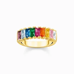 Women THOMAS SABO Rings-Ring colourful stones gold