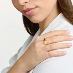 Women THOMAS SABO Rings-Ring colourful stones gold