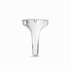 Women THOMAS SABO Rings|18-Carat Gold-Plating - 925 Silver-Ring faith, love, hope