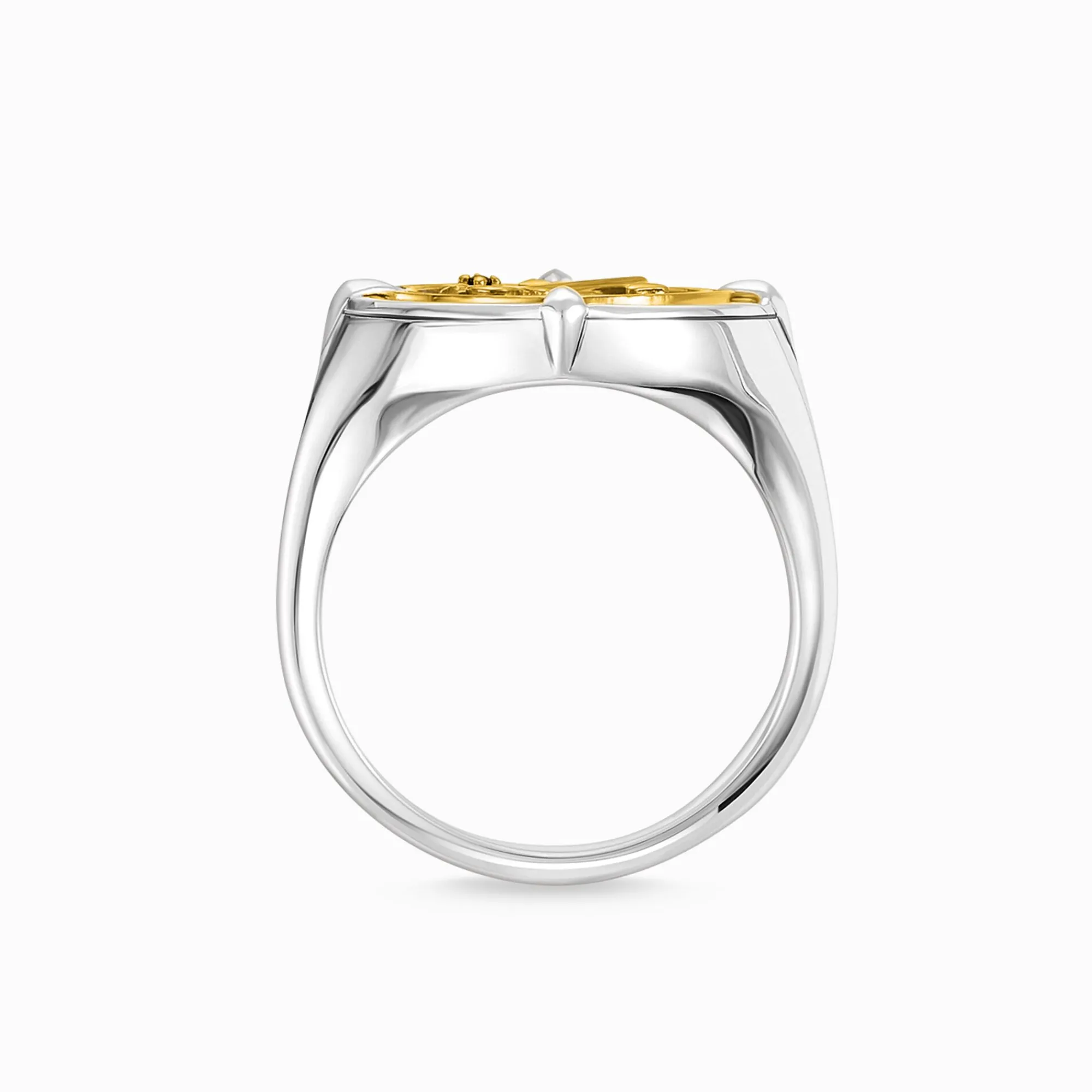 Women THOMAS SABO Rings|18-Carat Gold-Plating - 925 Silver-Ring faith, love, hope