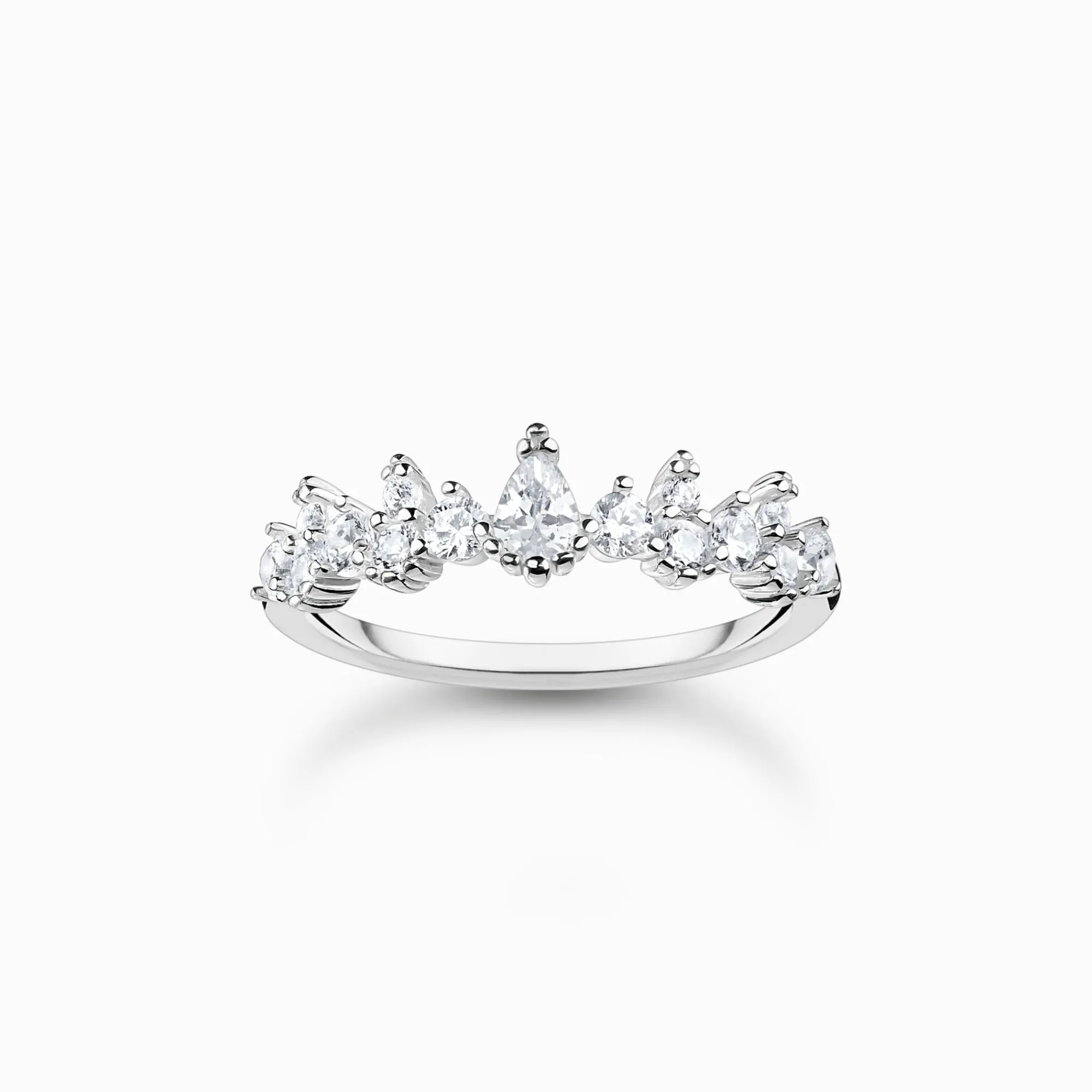 Women THOMAS SABO Rings-Ring ice crystals silver