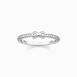 Women THOMAS SABO Rings|925 Silver-Ring infinity with white stones silver