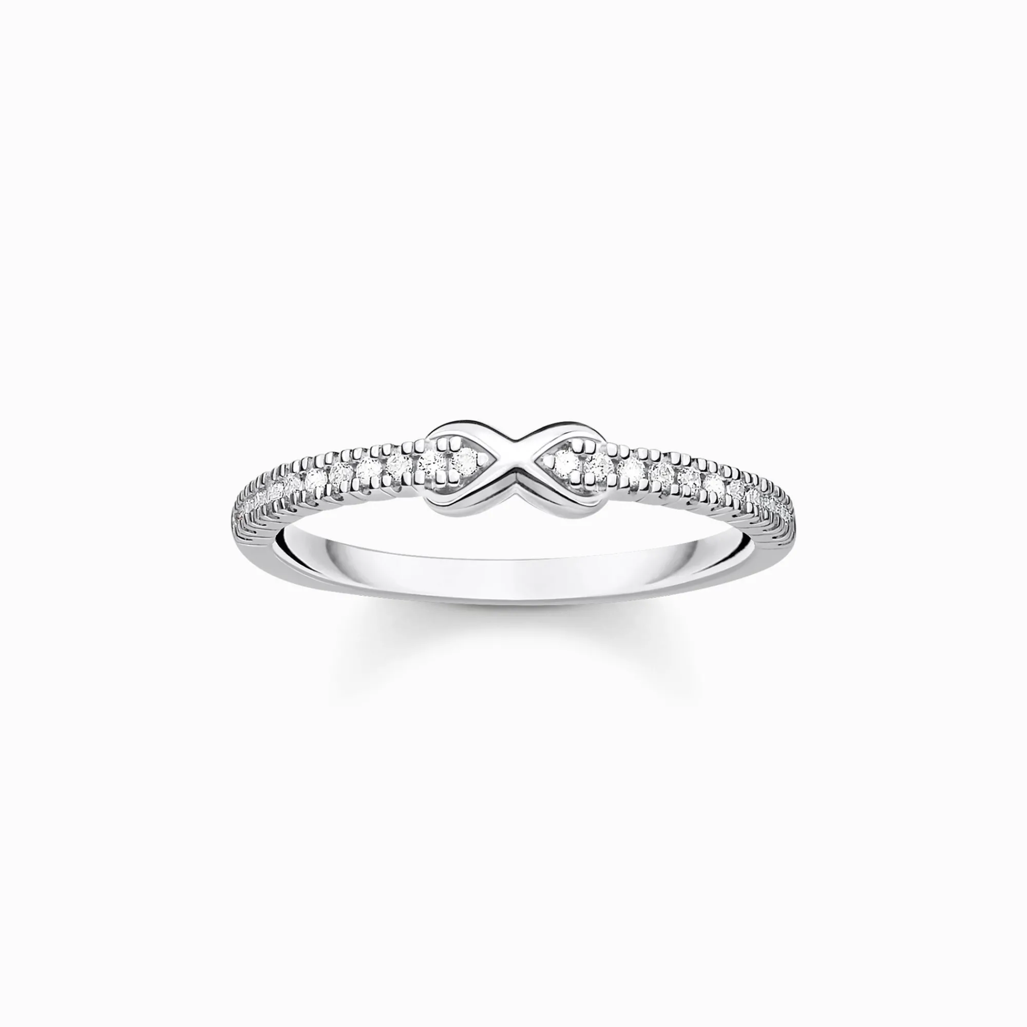 Women THOMAS SABO Rings|925 Silver-Ring infinity with white stones silver