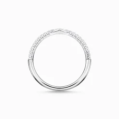 Women THOMAS SABO Rings|925 Silver-Ring infinity with white stones silver