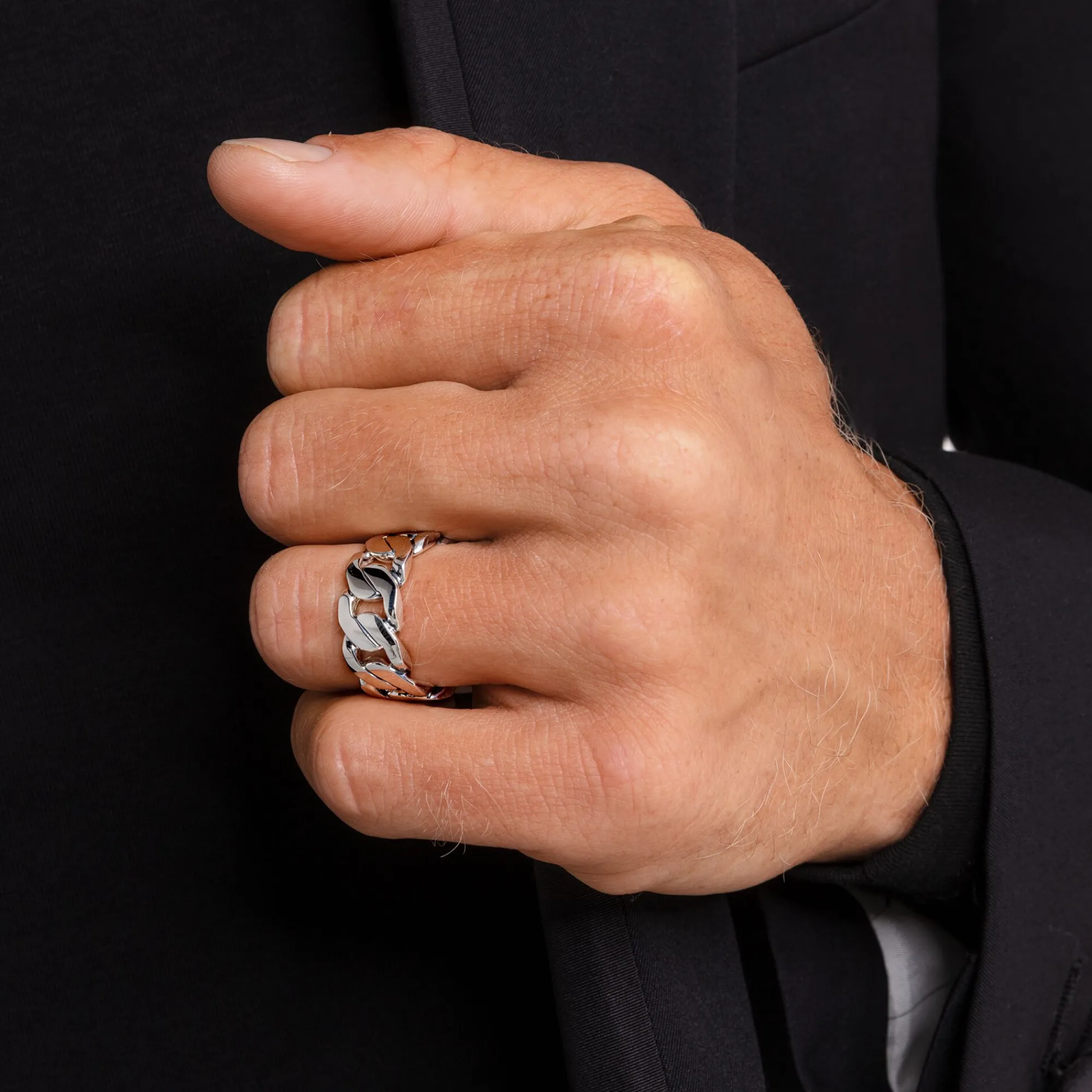 Women THOMAS SABO Rings|Rings-Ring links silver