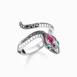 Women THOMAS SABO Rings-Ring snake silver