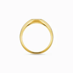 Women THOMAS SABO Rings|18-Carat Gold-Plating - 925 Silver-Ring star gold