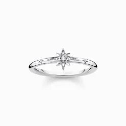 Women THOMAS SABO Rings-Ring star stones silver