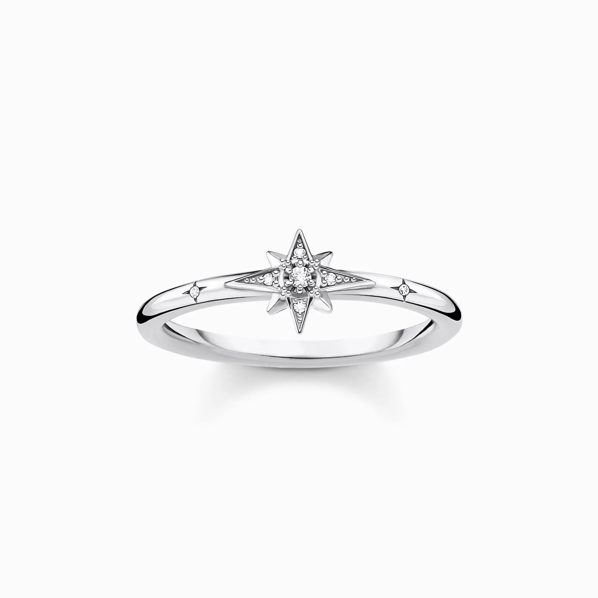Women THOMAS SABO Rings-Ring star stones silver