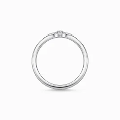 Women THOMAS SABO Rings-Ring star stones silver