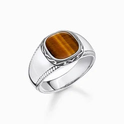 Women THOMAS SABO Rings|Rings-Ring tiger‘s eye
