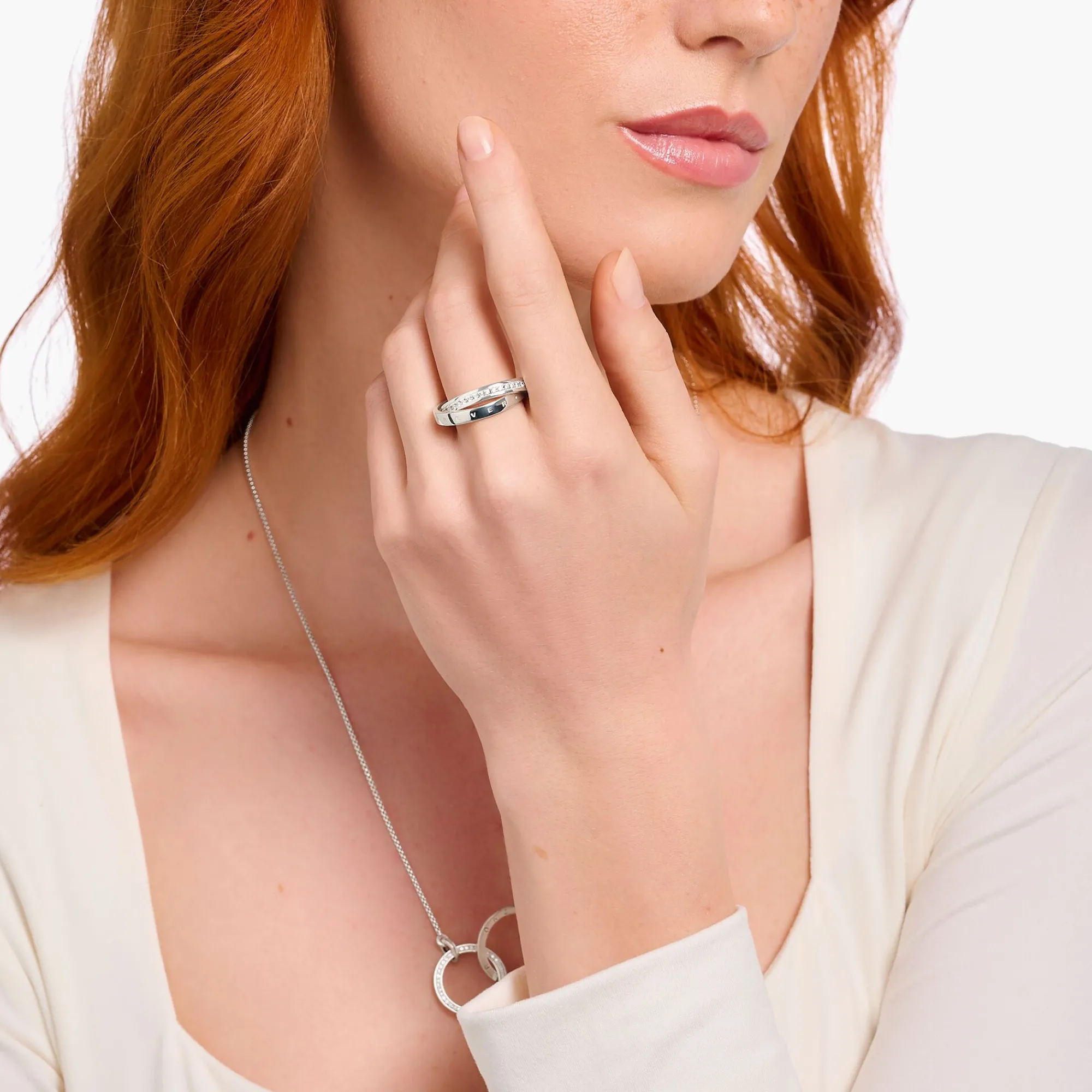 Women THOMAS SABO Rings|925 Silver-Ring Together Forever