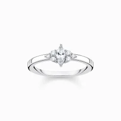 Women THOMAS SABO Rings-Ring vintage white stones silver