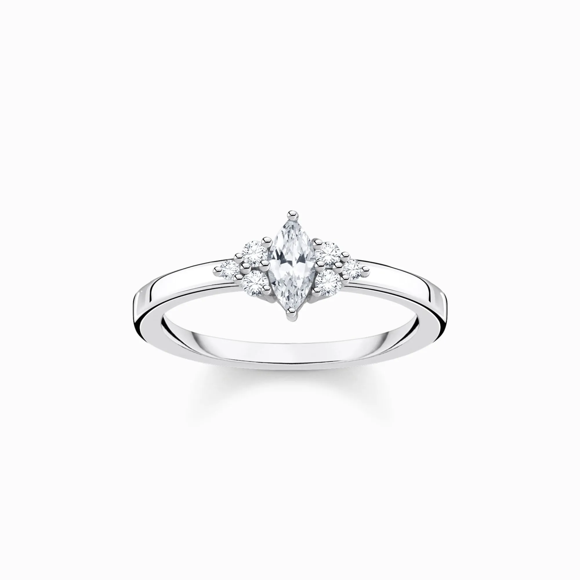 Women THOMAS SABO Rings-Ring vintage white stones silver