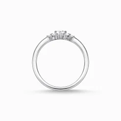 Women THOMAS SABO Rings-Ring vintage white stones silver