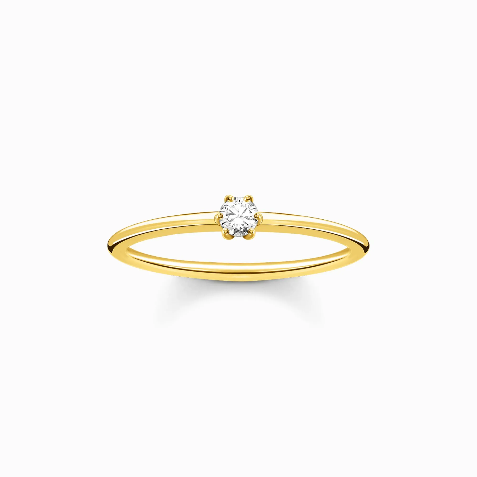 Women THOMAS SABO Rings-Ring white stone gold