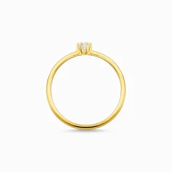 Women THOMAS SABO Rings-Ring white stone gold